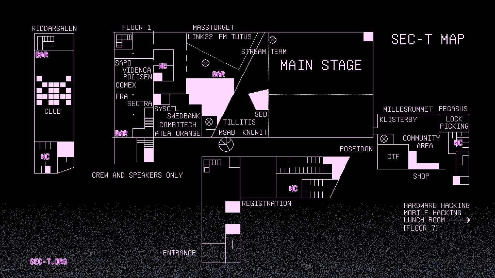 Event venue map